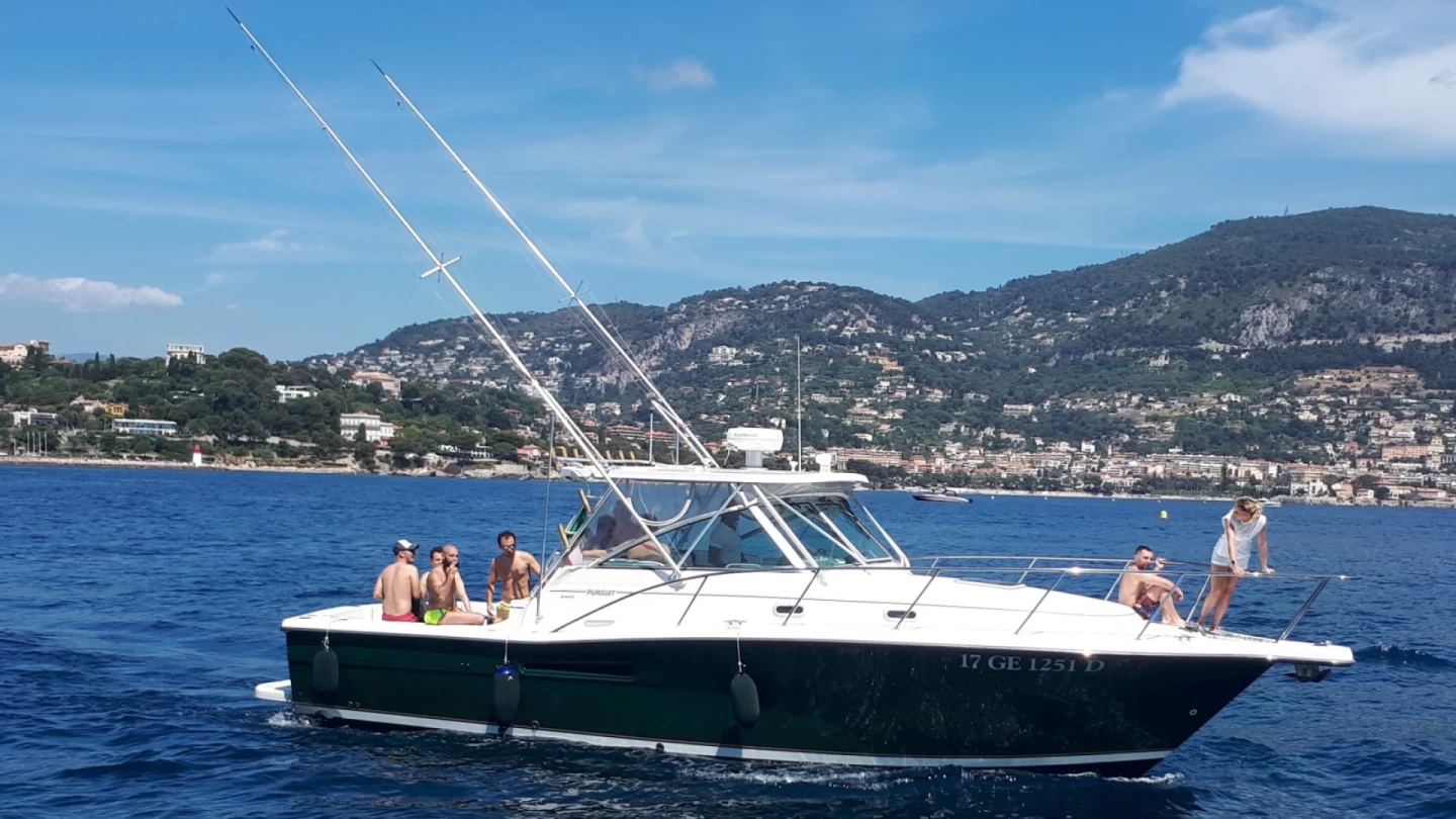 Pursuit 3400 Express Rental in Monaco | Peter Pan Boat