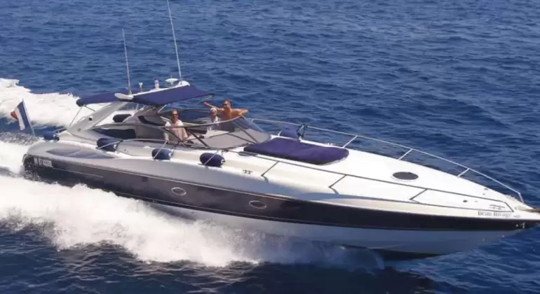 Rent Sunseeker Superhawk 48 in Monaco – Luxury Motorboat with Captain | 11 Guests